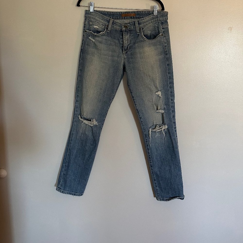 Women's Joe's Jeans (Mid-Rise Boyfriend Style - Light/Distressed Wash - Size 27